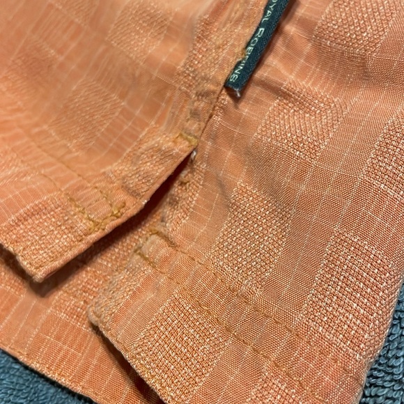 Royal Robbins Men’s Pumpkin Orange Plaid Button up Shirt Relaxed Fit Size Large - Picture 5 of 10